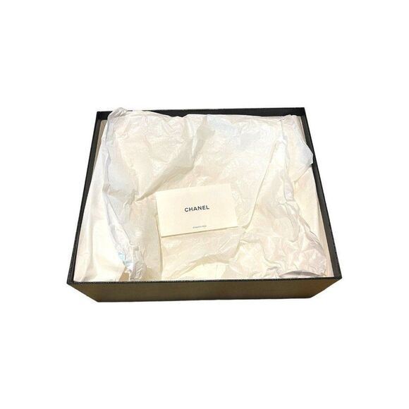 Chanel Empty Shoe Box Storage Gift Set Camellia Tissue Paper Card 12x10x4.5 - Picture 7 of 11